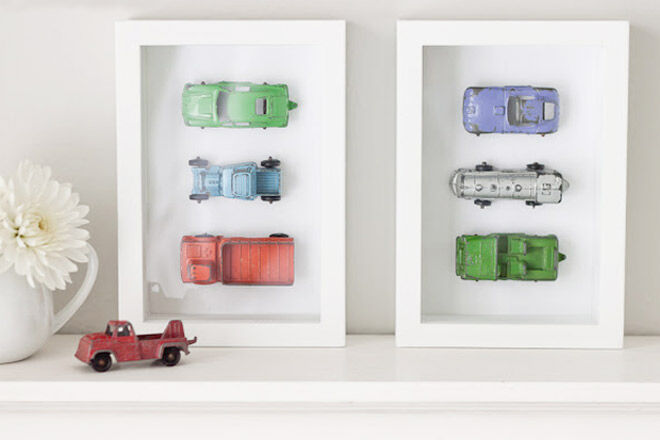 Framed Vintage Cars