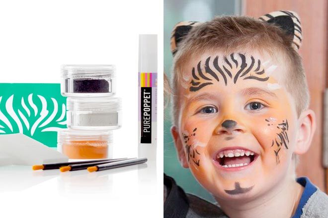 easy tiger face painting designs