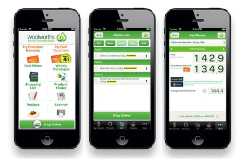 Woolworths shopping app