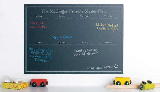 tinyme chalkboard wall planner