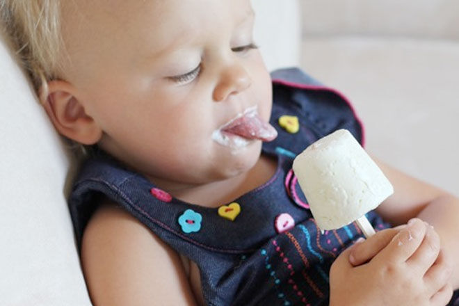 Creamy Honey Lime Pops