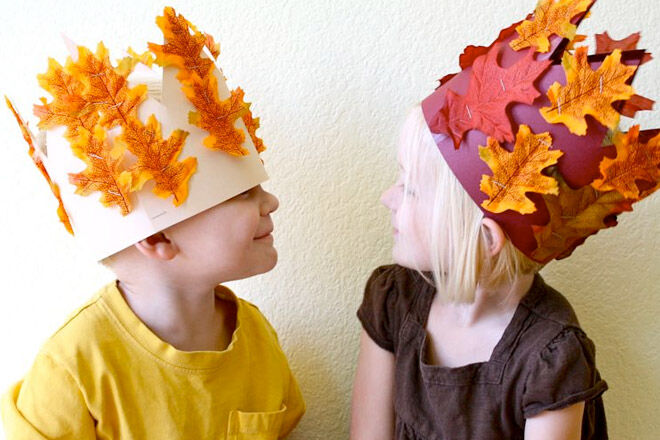 Leaf crown craft