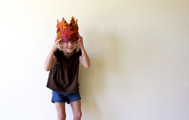 Leaf crown craft