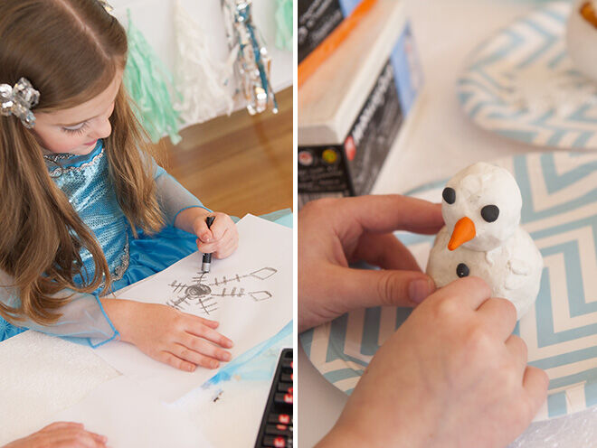 Frozen party crafts