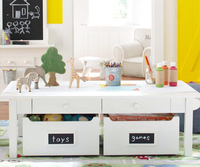 Kids Craft Storage Ideas