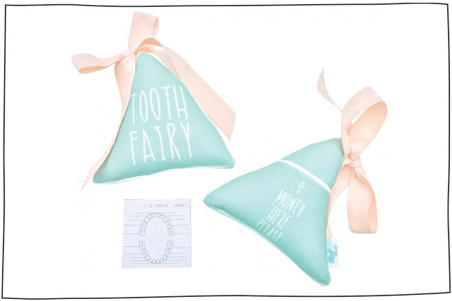 Pastel Tooth Fairy Pillow by Macaroon Kids