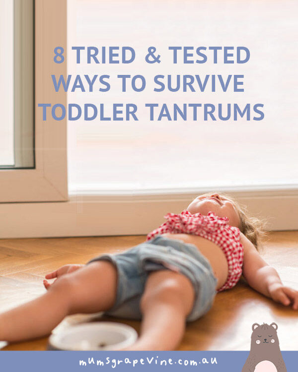 8 ways to survive a toddler tantrum