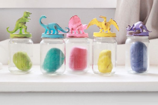Toy Lid Glass Jars