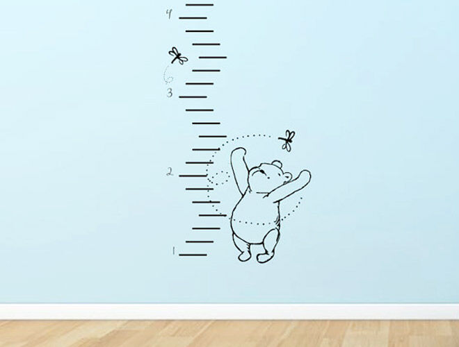 Winnie The Pooh Growth Chart Wall Decal