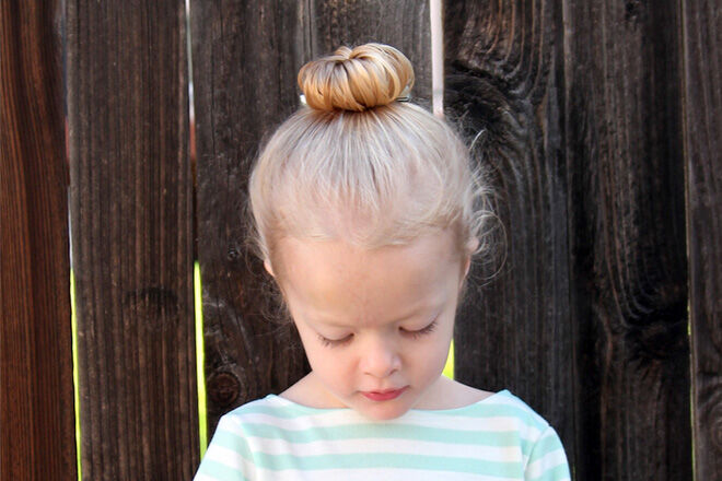 Topknot hairstyle