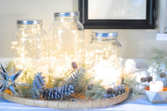 Fairy light jars