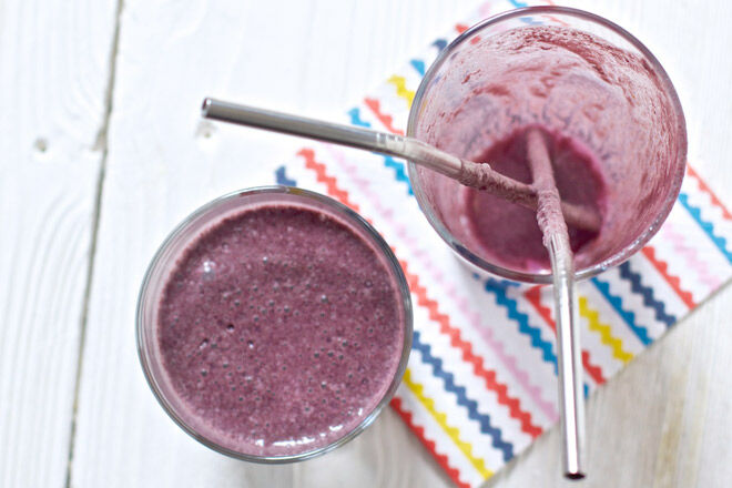 Blueberry Spinach Smootie