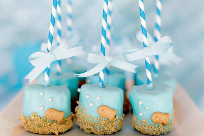 Marshmallow ideas best sale for baby shower