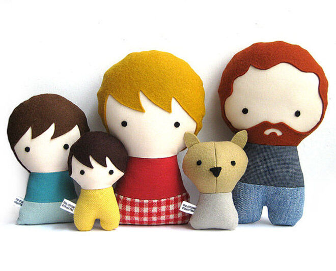 Citizens collective etsy plush doll family