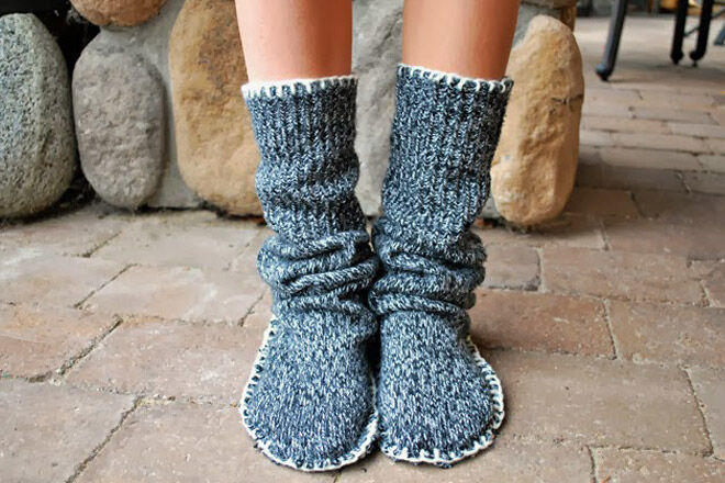 craft woolies jumper knit boot
