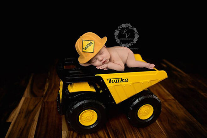 Etsy newborn construction worker hat photo prop