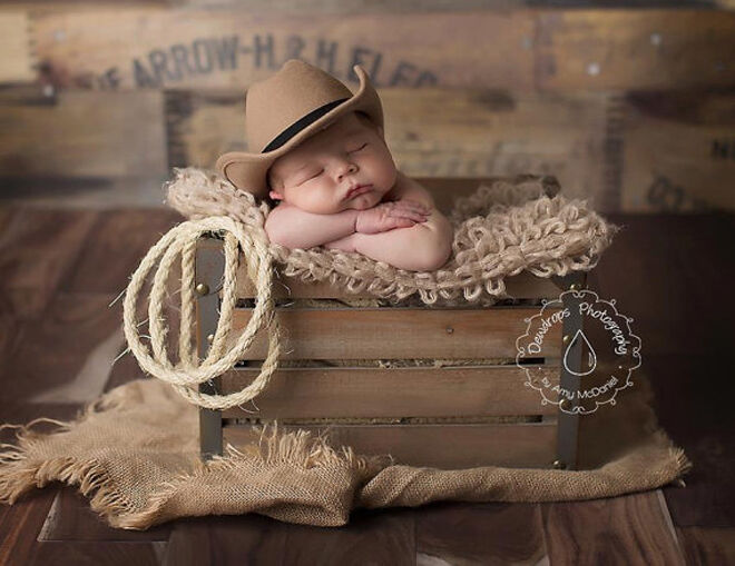 Etsy newborn cowboy hat photo prop