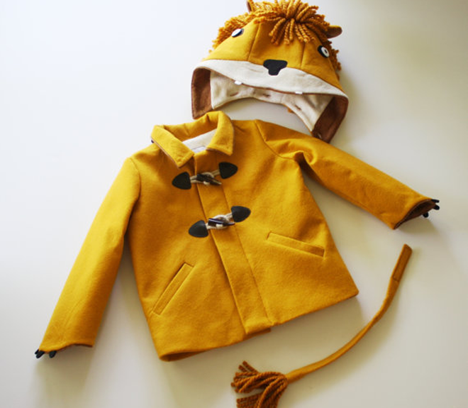 Etsy children's lion coat