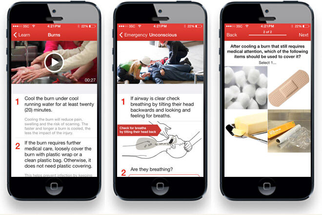 First Aid app by Australian Red Cross