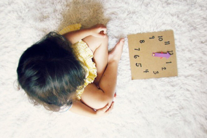learning to tell the time practice clock for kids