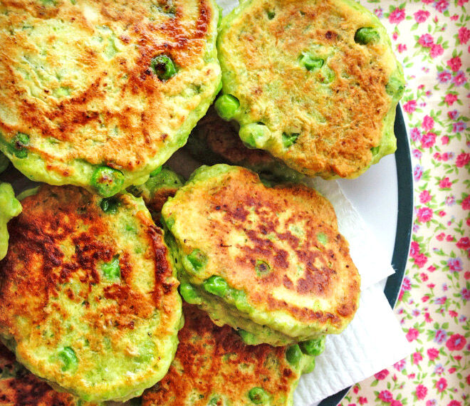 Sandwich-free lunchbox ideas - Pea fritters recipe