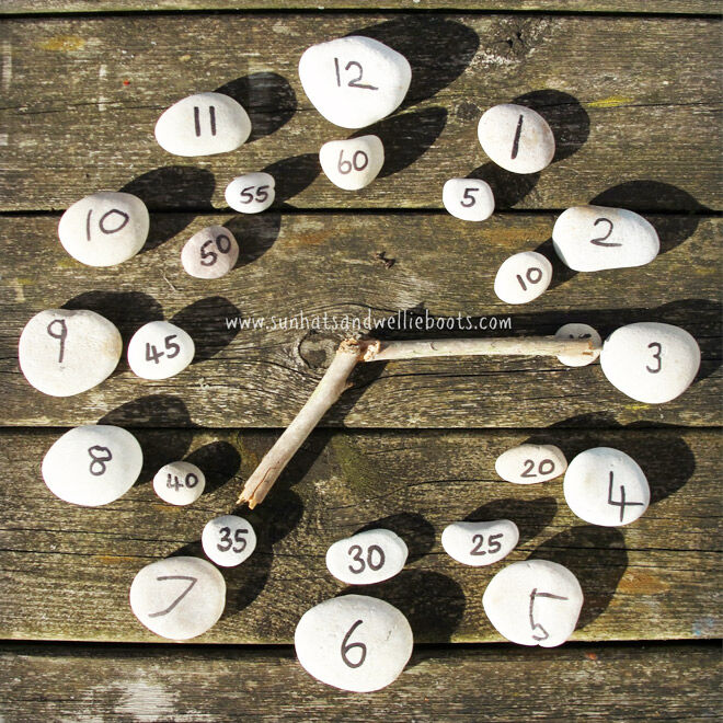 Outdoor games for telling time