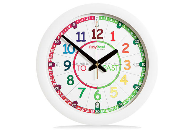 Tell the time in an instant with the easy read time teacher clock