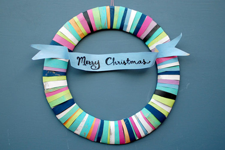 quirky DIY christmas wreaths