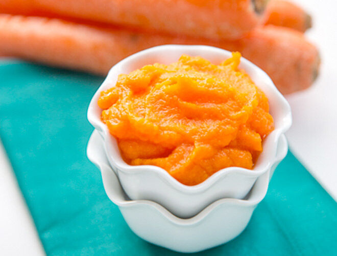 Simple carrot puree for baby