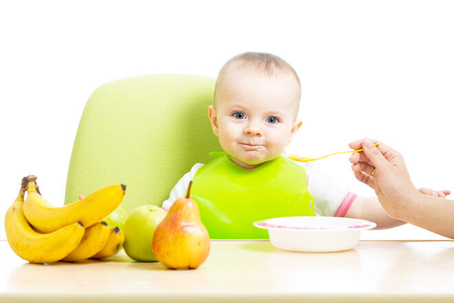 Baby purees for transitioning to solids