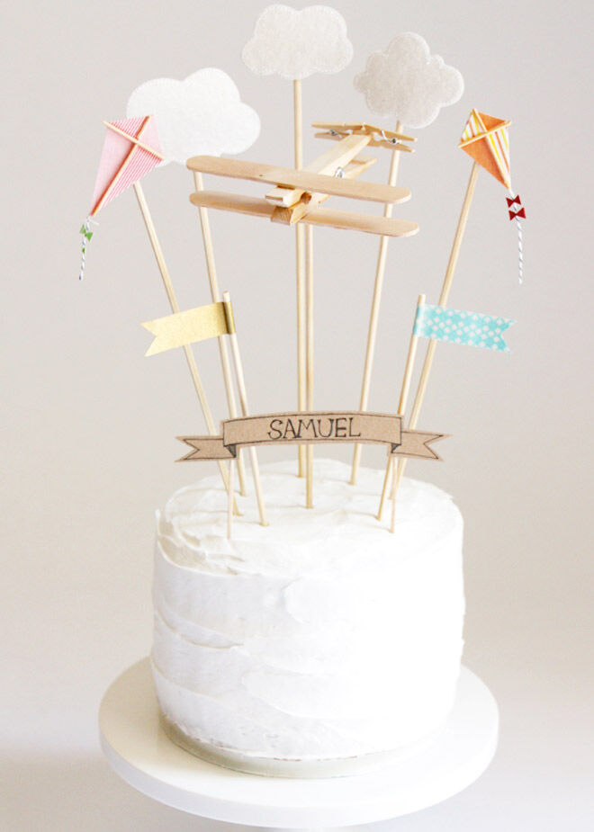 Sky Party Cake Toppers