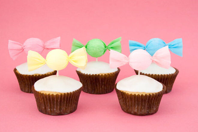 Candy Fireworks Cupcake Toppers