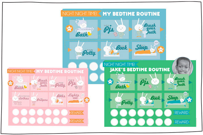 Toddler Night Time Routine Chart