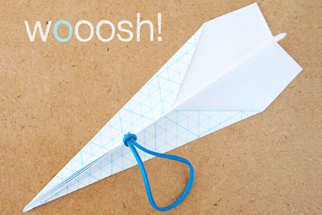 Catapult paper airplane via Minieco