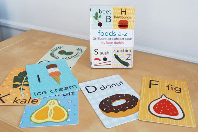Food Alphabet Flash Card Set