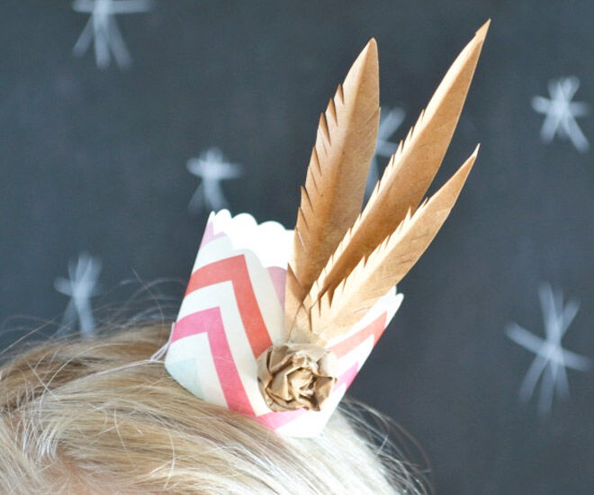 Adorable Feather Crown Party Hat DIY