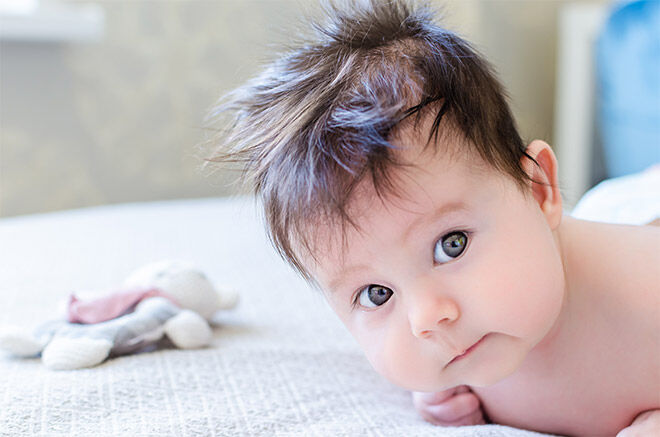 Heartburn causes babies with lots of hair