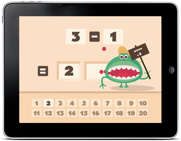 Fun monsters combine with essential number skills in this award winning app for children