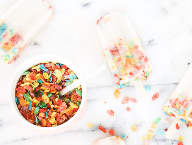 Breakfast cereal popsicles with milk | Mum's Grapevine
