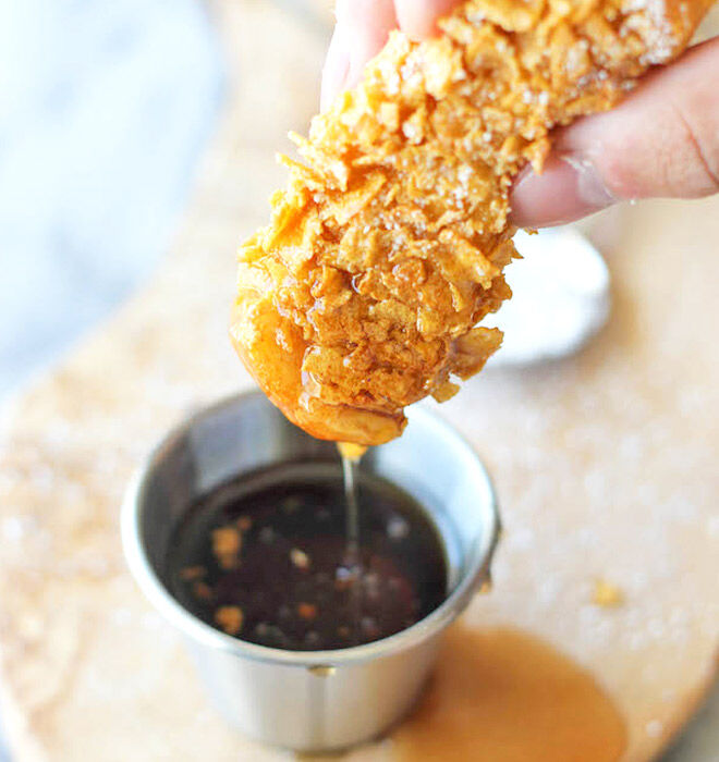 Cornflake crusted Frech toast recipe | Mum's Grapevine