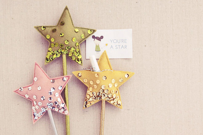 Gold Star Wand Magic Princess Wand for kids 