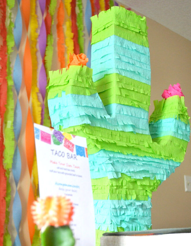 How to make a Cacti Pinata via Peachy Cheek