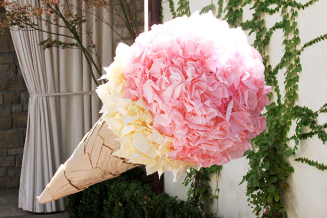 DIY Ice Cream Pinata via Lily Shop