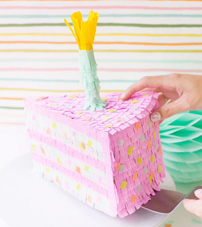 Birthday Cake Pinata DIY via Studio DIY