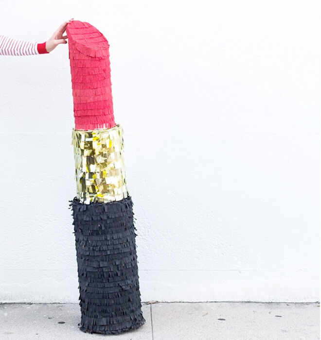 DIY Lipstick Pinata via Studio DIY