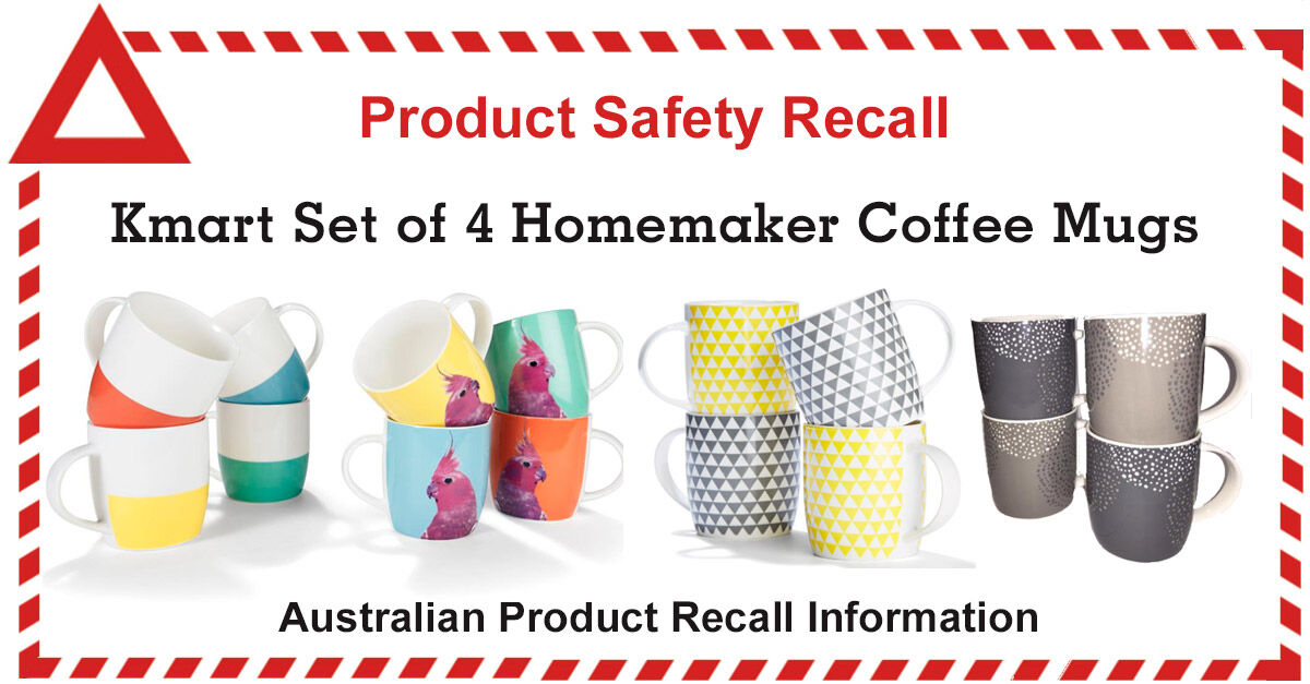 Kmart Product Recall Coffee Mugs