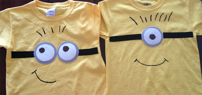 Make a Minion T-shirt for your kids Minion party! | Mum's Grapevine