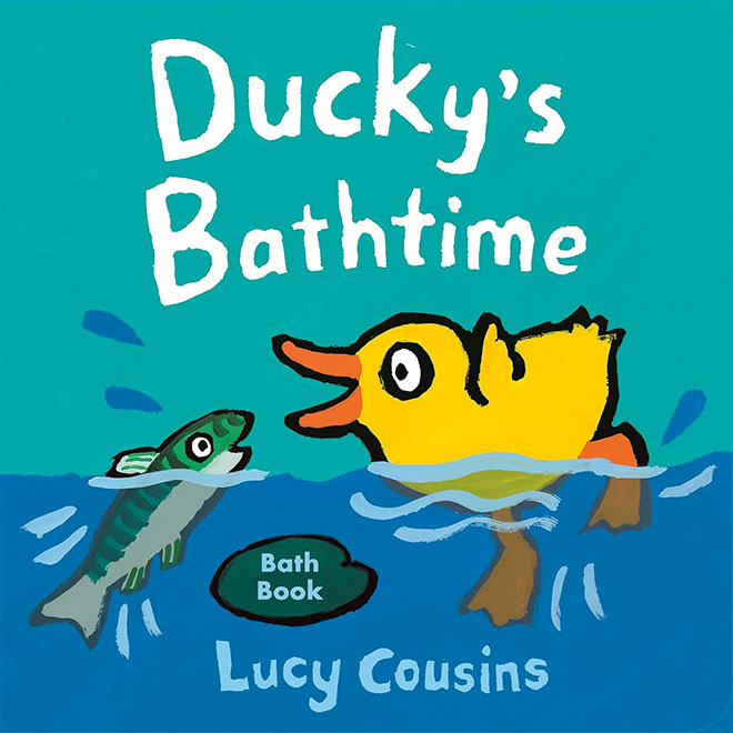 Bath book Ducky's Bathrime by Lucy Cousins