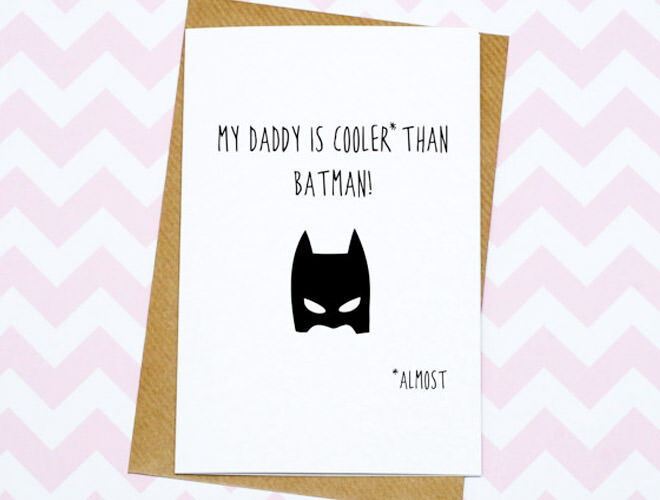 Batman Father's Day card