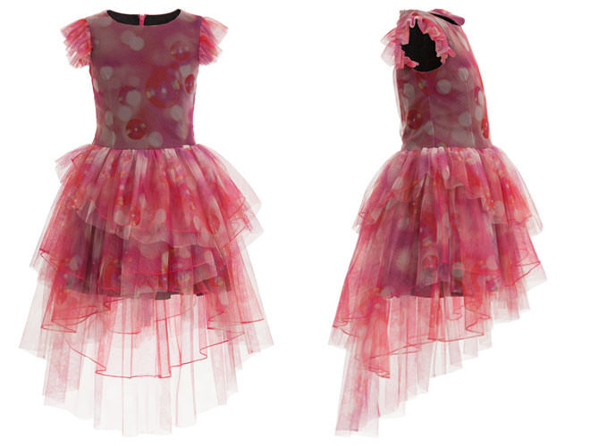 Pink Tulle Dress with Bubble Print from Junior Gaultier | Mum's Grapevine
